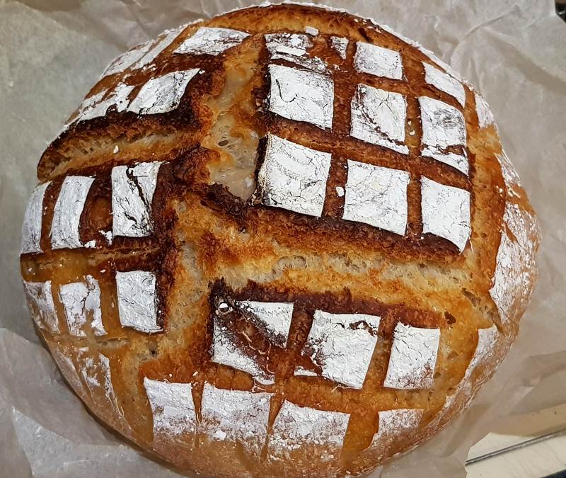 Bread baked fresh each morning