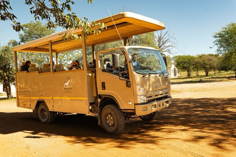 Southern Cross game drive vehicle